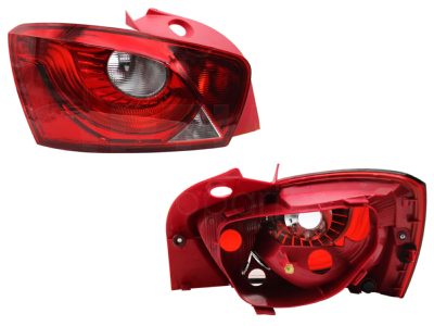 Calavera izquierda sin arnes 5PTAS (Rojo / blanco / blanco)