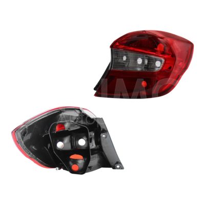 Calavera derecho sin arnes 5PTAS (Rojo / blanco)