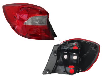 Calavera izquierda sin arnes 5PTAS (Rojo / blanco)