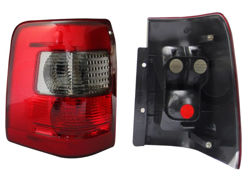 Left tail light without harness oscura (Rojo / humo)
