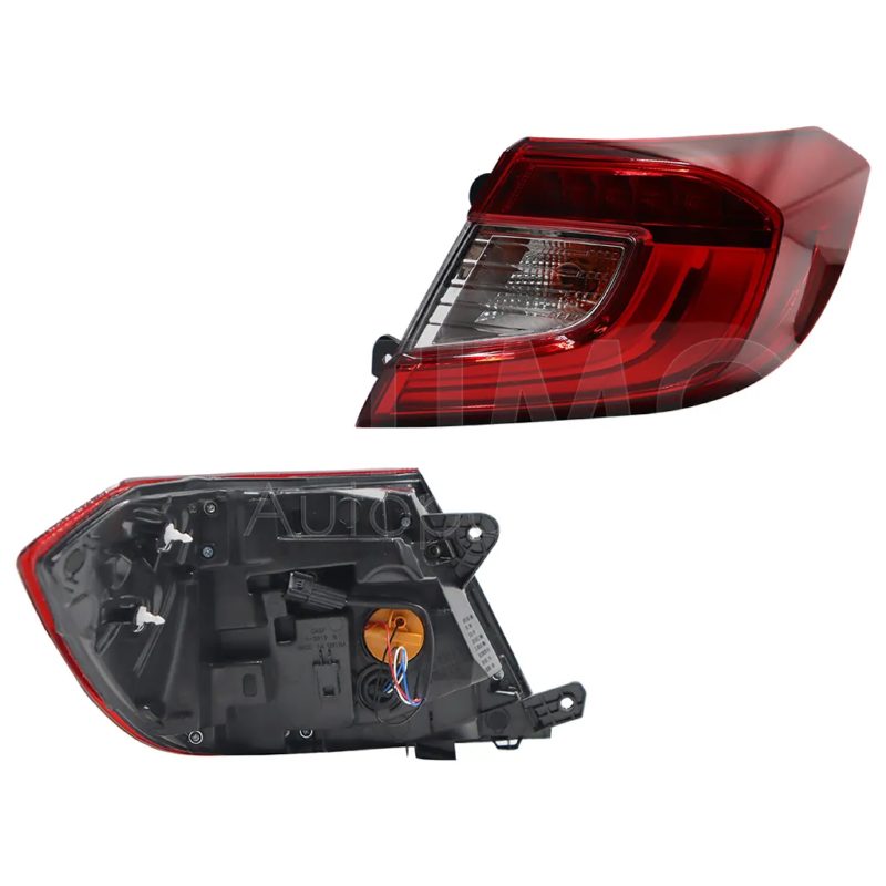 Calavera derecho exterior con arnes con led 4PTAS (Rojo / blanco)