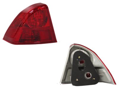 Left outer tail light without harness 4PTAS (Todo rojo)