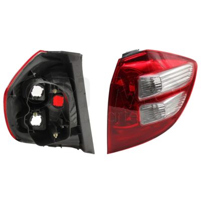Calavera derecho sin arnes (Rojo / blanco / blanco)