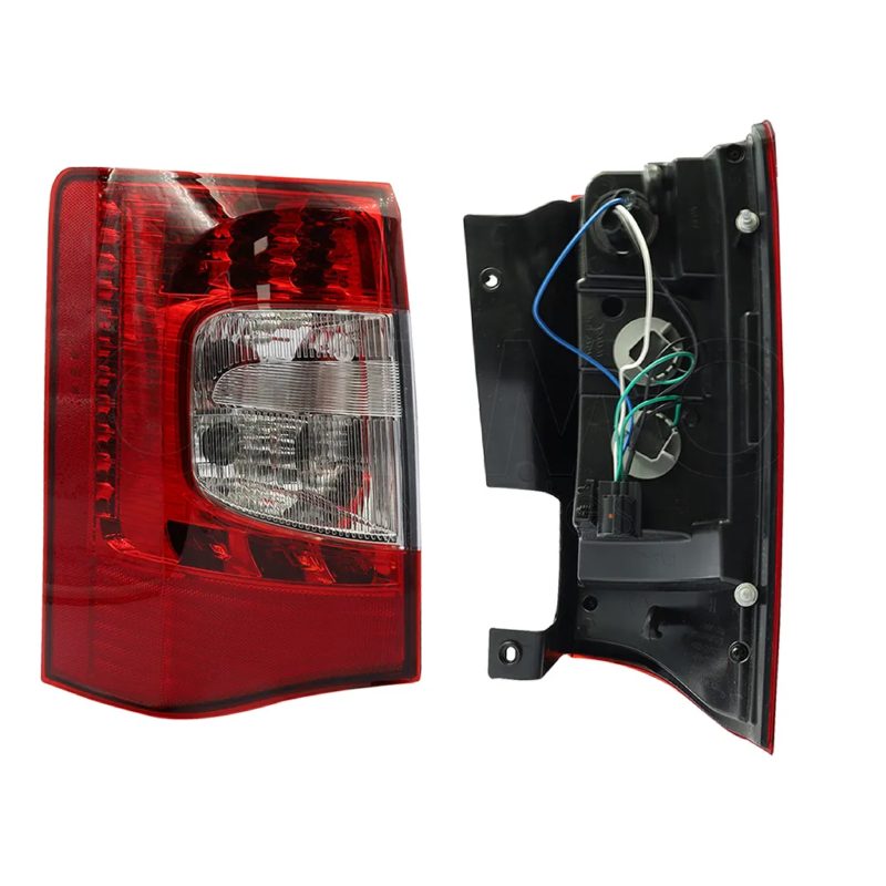 Calavera izquierda con arnes con led (Rojo / blanco)