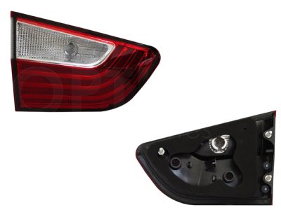 Calavera izquierda interior sin arnes (Rojo / blanco)