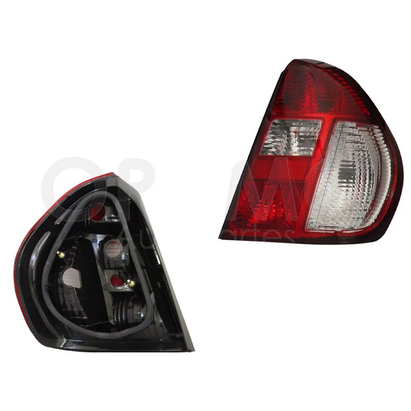 Right tail light without harness (Rojo / blanco / blanco)