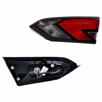 Calavera derecho interior con arnes oscura filo negro (Blanco / rojo / blanco)