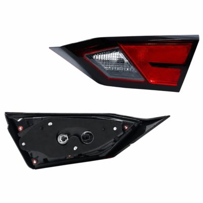 Calavera derecho interior sin arnes con soquet (Rojo / blanco)