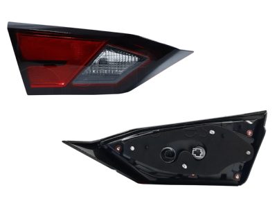 Calavera izquierda interior sin arnes con soquet (Rojo / blanco)