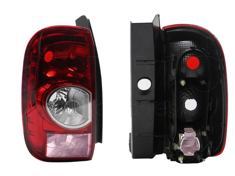 Left tail light without harness (Rojo / blanco / rosa)