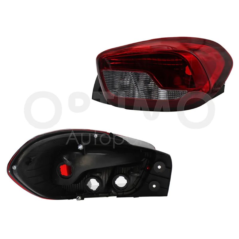 Calavera derecho sin arnes oscura (Rojo / blanco / rojo)