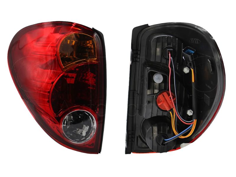 Left tail light with harness (Rojo / ambar / blanco)