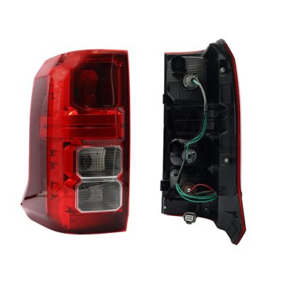 Calavera izquierda con arnes sin led para halogeno (Rojo / blanco / blanco)