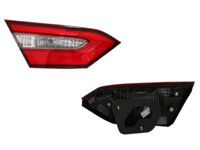 Calavera izquierda interior con arnes oscura (Rojo / blanco)