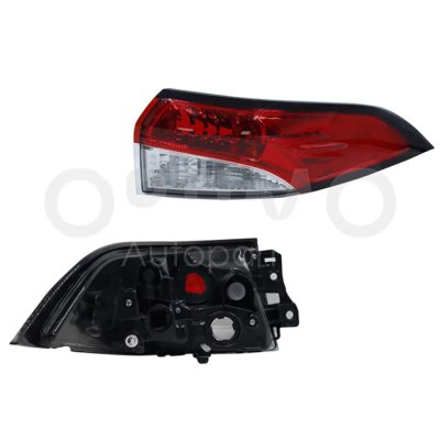Calavera derecho exterior sin arnes sin led (Rojo / blanco)