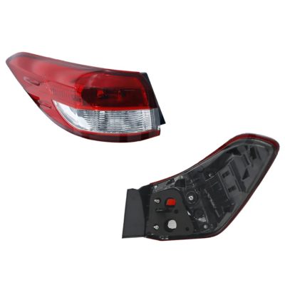 Calavera izquierda exterior sin arnes sin led 4PTAS (Rojo / blanco)