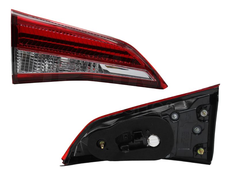Calavera izquierda interior con arnes sin led 4PTAS (Rojo / blanco)