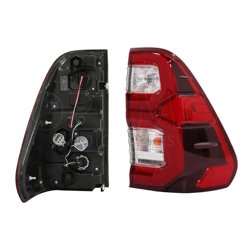 Calavera derecho con arnes con led con drl (Diesel at) (Rojo / blanco / blanco)