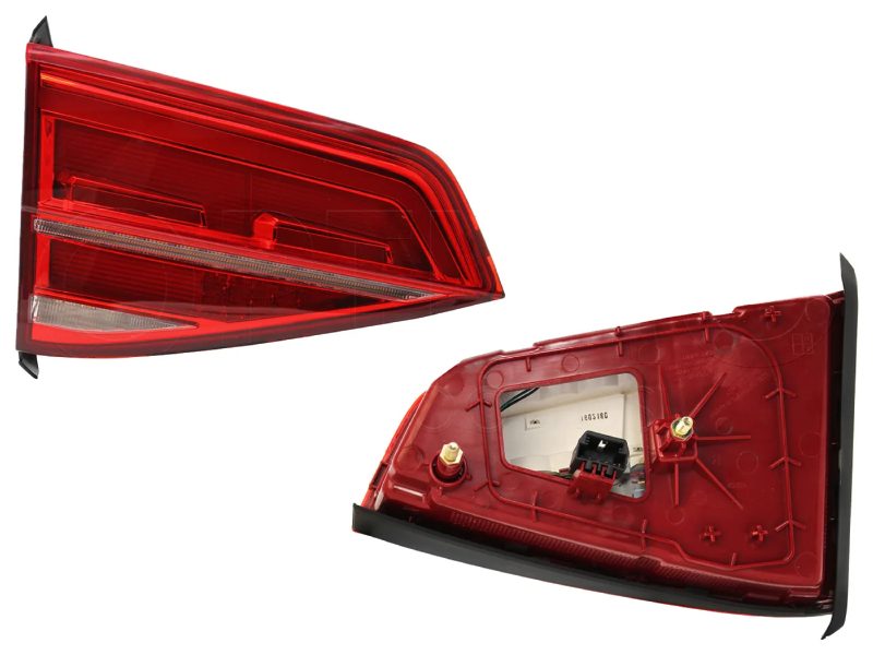Calavera izquierda interior sin arnes con led clara (Rojo / blanco)