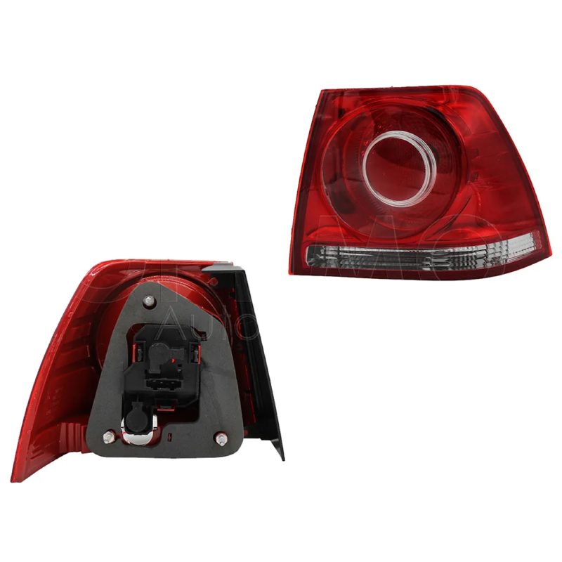 Calavera derecho exterior con arnes clara (Rojo / blanco)