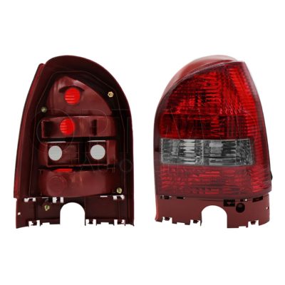 Calavera derecho sin arnes oscura (Rojo / blanco humo)