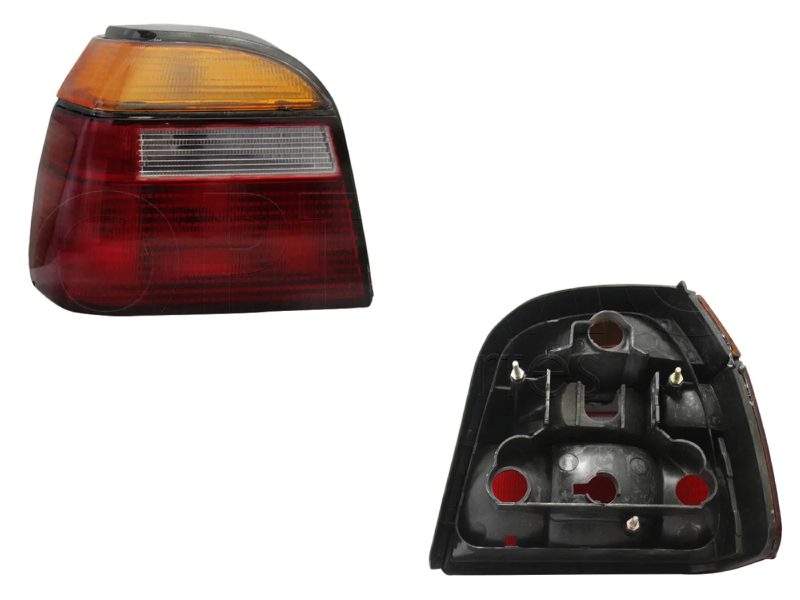 Left tail light without harness (Ambar / blanco / rojo)