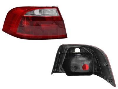Calavera izquierda exterior sin arnes clara 4PTAS (Blanco / rojo)