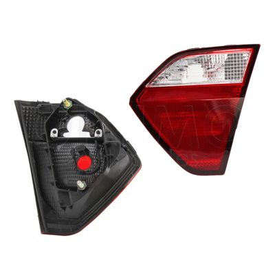 Calavera derecho interior sin arnes clara 4PTAS (Blanco / rojo)