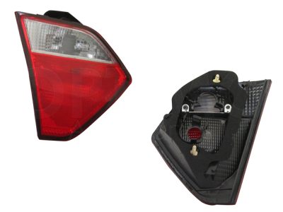 Calavera izquierda interior sin arnes oscura 4PTAS (Humo / rojo)