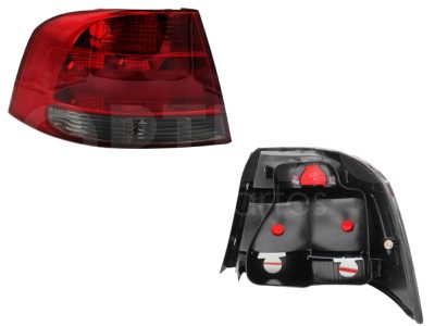 Calavera izquierda sin arnes oscura 4PTAS (Rojo / humo)