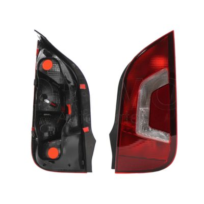 Calavera derecho sin arnes (Rojo / blanco)