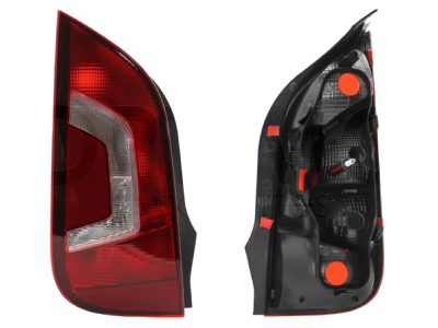 Calavera izquierda sin arnes (Rojo / blanco)
