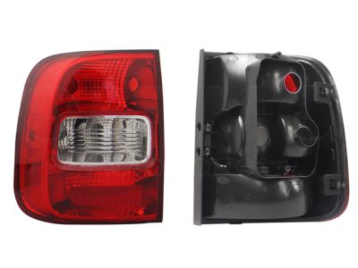 Calavera izquierda sin arnes clara (Rojo / blanco)
