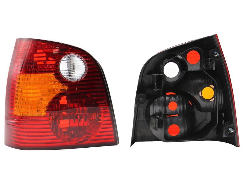 Calavera izquierda sin arnes 5PTAS (Rojo / blanco / ambar)