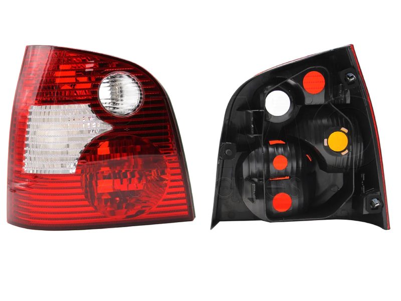 Calavera izquierda sin arnes 5PTAS (Rojo / blanco / blanco)