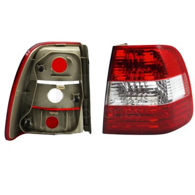Calavera derecho exterior sin arnes 4PTAS (Rojo / blanco / rojo)