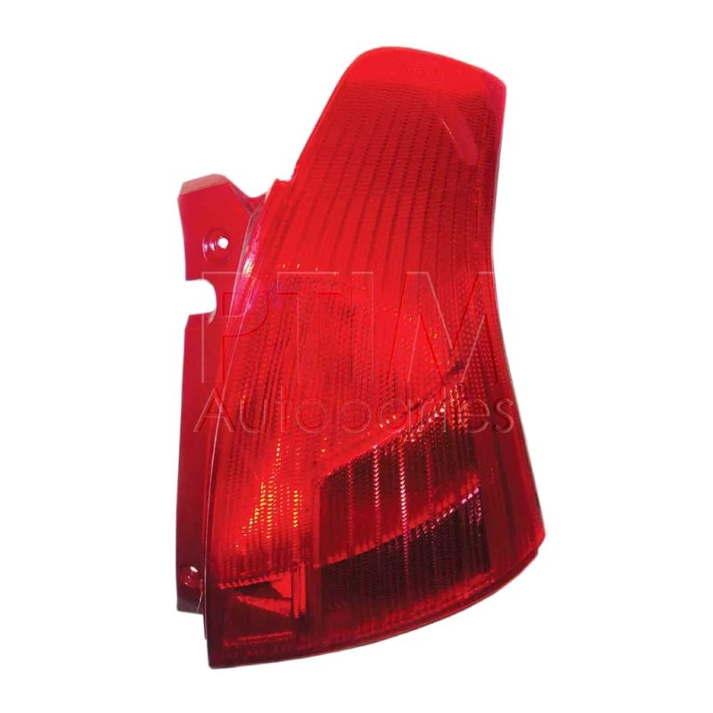 Calavera derecho exterior con led con arnes clara (Rojo / blanco)