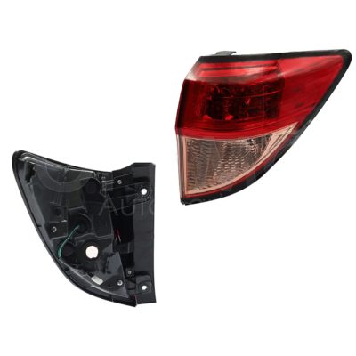 Calavera derecho exterior sin arnes con led (Rojo / rosa)