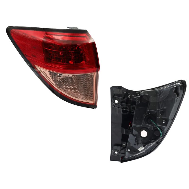 Calavera izquierda exterior sin arnes con led (Rojo / rosa)