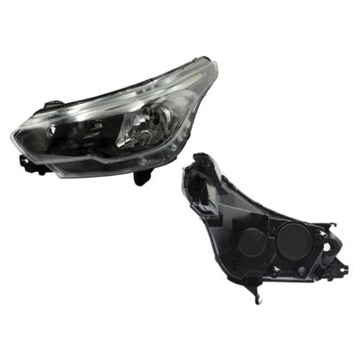 Faro izquierda f / negro con drl para halogeno