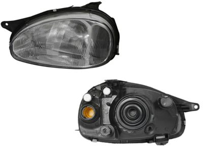 Faro izquierda f / cromado rayado vidrio 3-4-5PTAS