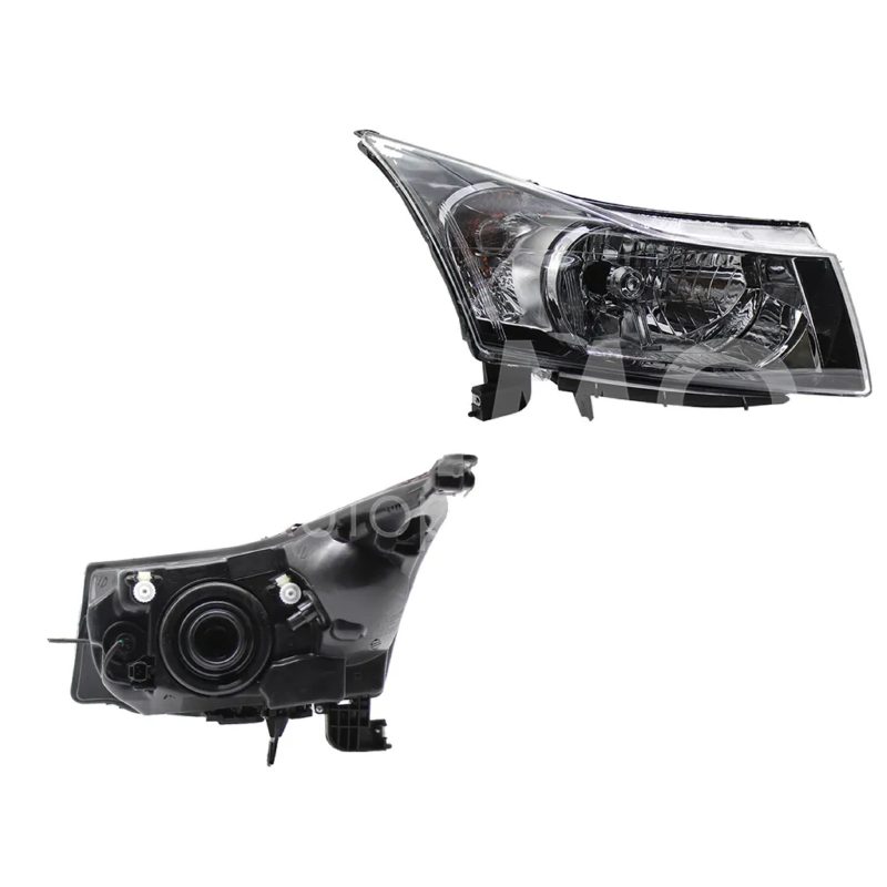 Faro derecho f / cromado filo negro con vela (Foco H4)