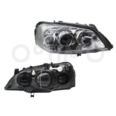 Right headlight f / chrome with lupa with cuarto white