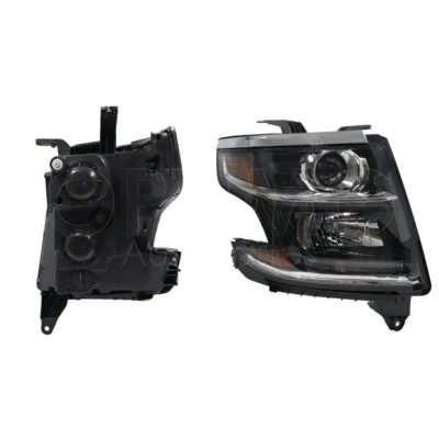 Faro derecho f / negro con lupa con mica ambar (Tahoe 2015-2017)