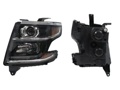 Faro izquierda f / negro con lupa con mica ambar (Tahoe 2015-2017)