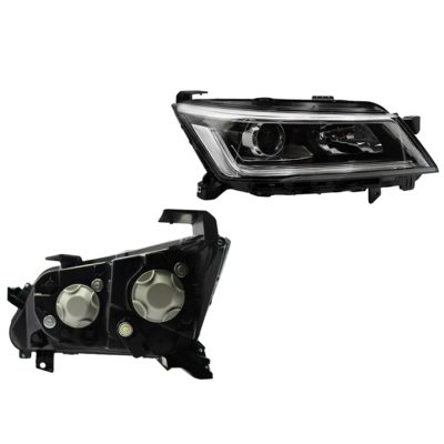 Faro derecho f / cromado con lupa sin drl con motor (6 pines) (Sedan / hatchback)
