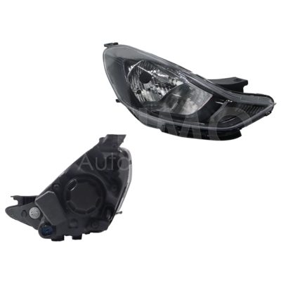 Right headlight f / black with engine (Sedan / hatchback)
