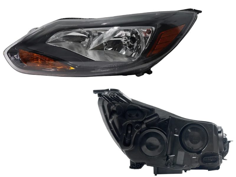 Faro izquierda f / negro con mica ambar (Sedan / hatchback)