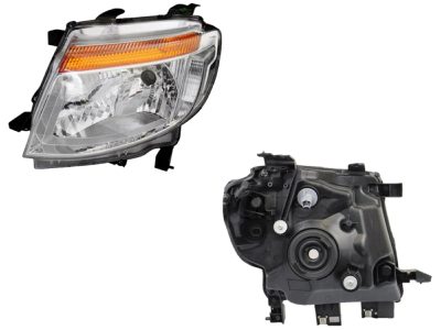 Faro izquierda f / cromado sin motor con mica ambar