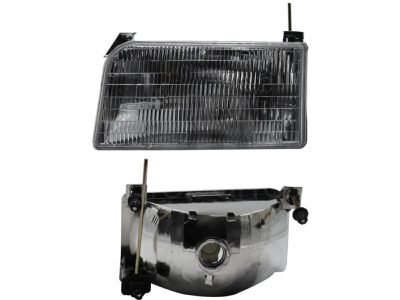 Faro izquierda f / cromado rayado con ajustes